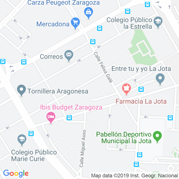 Código Postal calle Guadalajara en Zaragoza