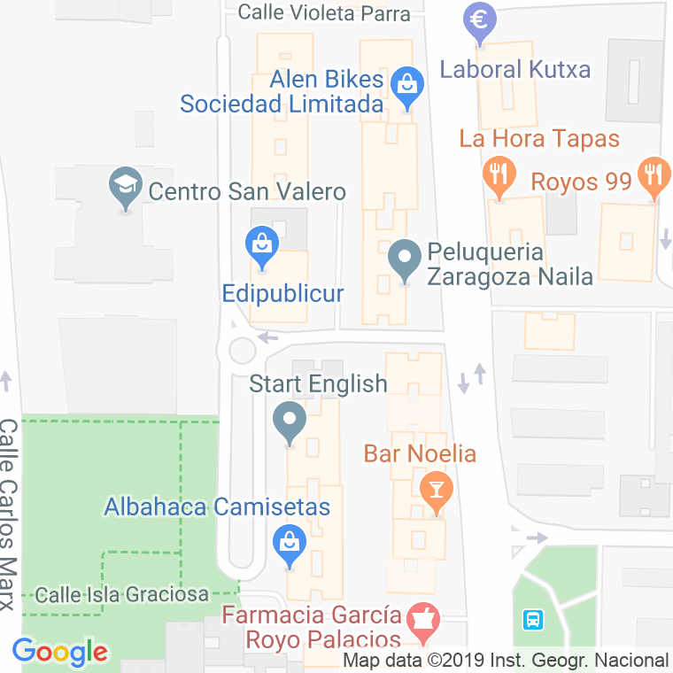 Código Postal calle Isla Gran Canaria en Zaragoza