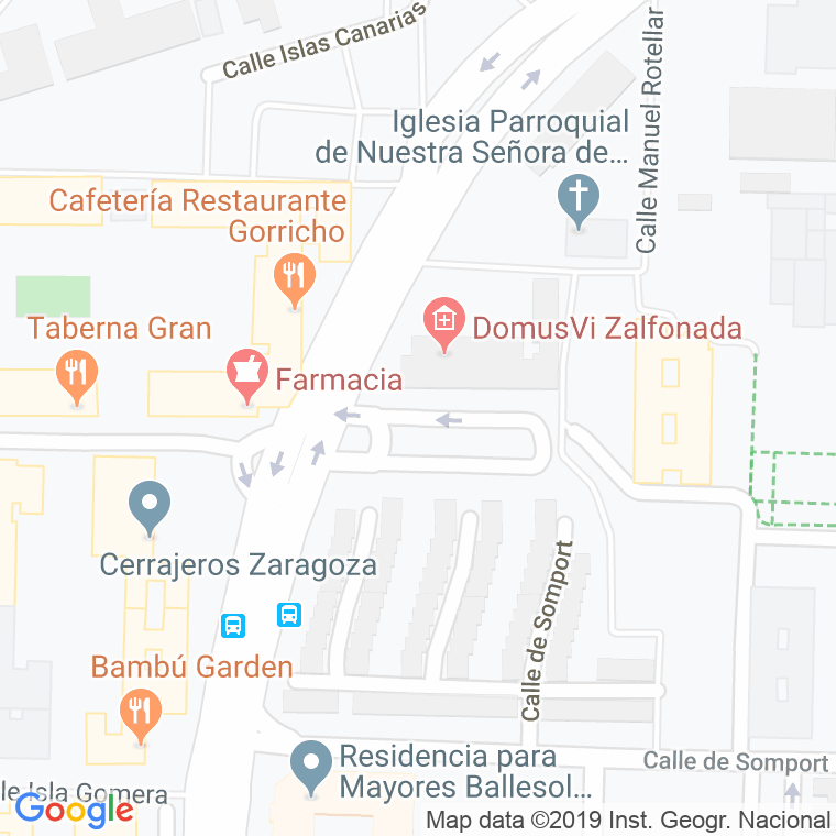 Código Postal calle Manuel Rotellar en Zaragoza