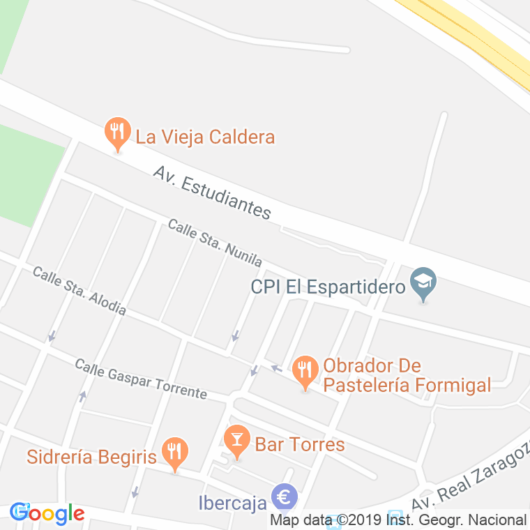 Código Postal calle Brazal Zapateros en Zaragoza