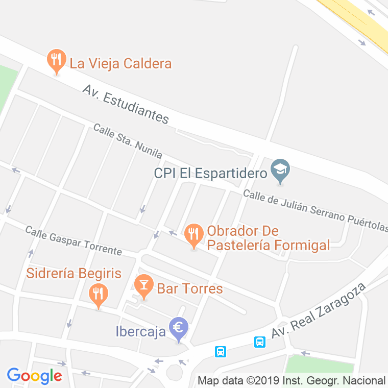 Código Postal calle Carlos Lapetra, andador en Zaragoza