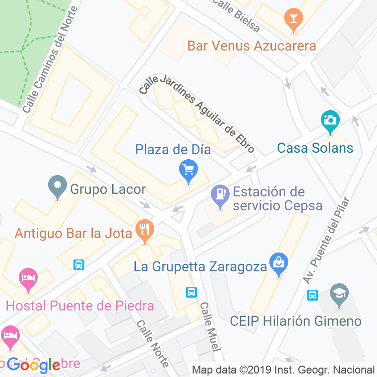 Código Postal calle Dia, El en Zaragoza
