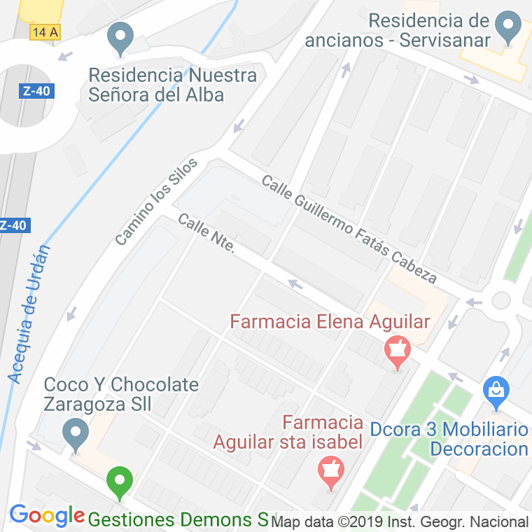Código Postal calle Javier Tomeo Estallo en Zaragoza