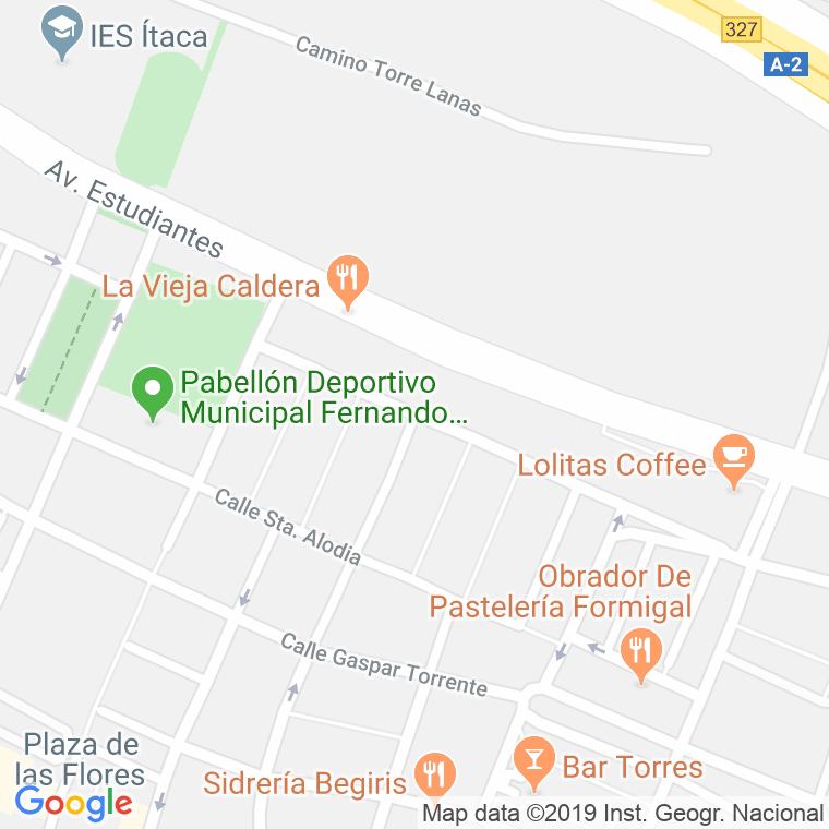 Código Postal calle Santa Nunila en Zaragoza