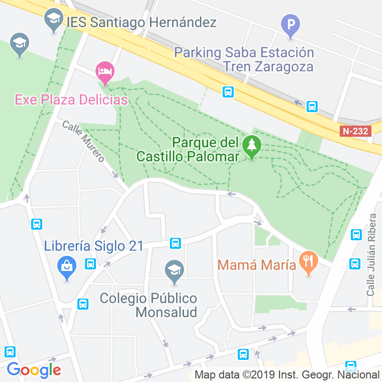 Código Postal calle Alfonso Carlos Comin Ros en Zaragoza