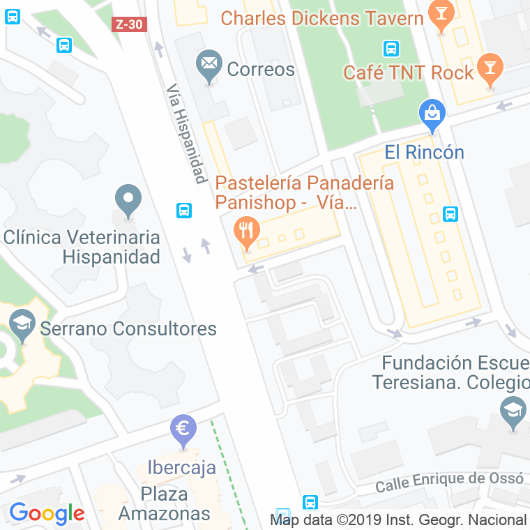 Código Postal calle Gervasio Artigas en Zaragoza