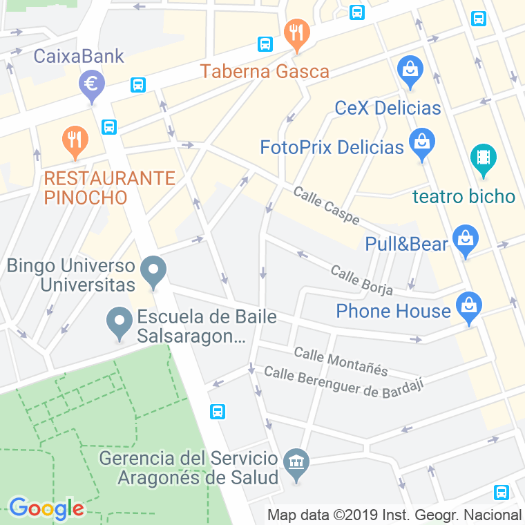 Código Postal calle Terminillo en Zaragoza