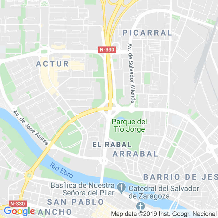 Código Postal calle Valle De Broto   (Impares Del 35 Al 45)  (Pares Del 40 Al Final) en Zaragoza