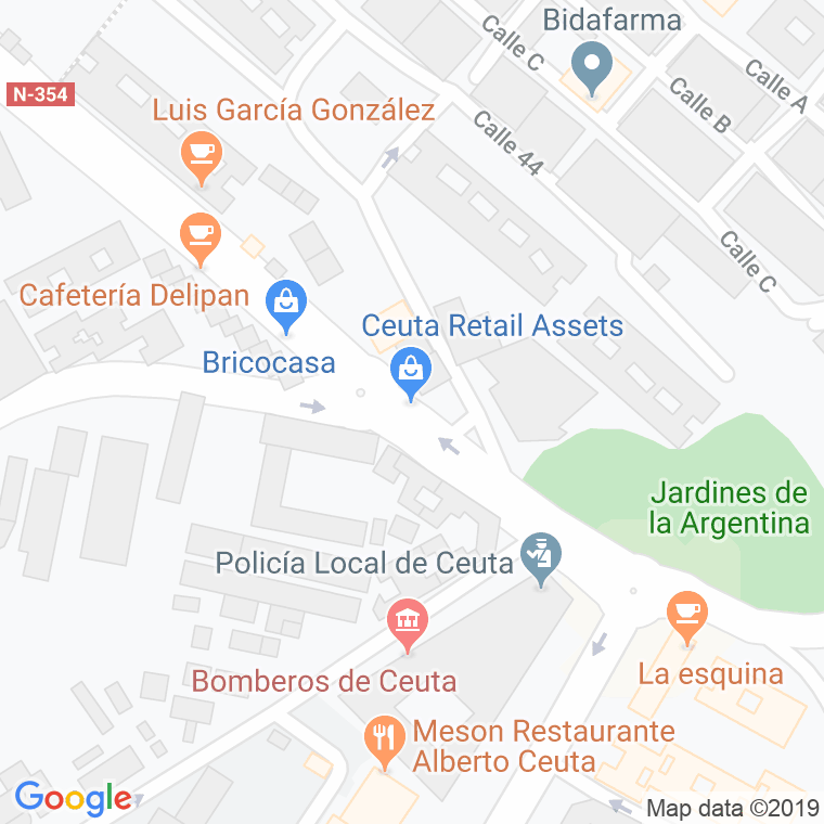 Código Postal calle Agujero Boquete De La Sardina en Ceuta