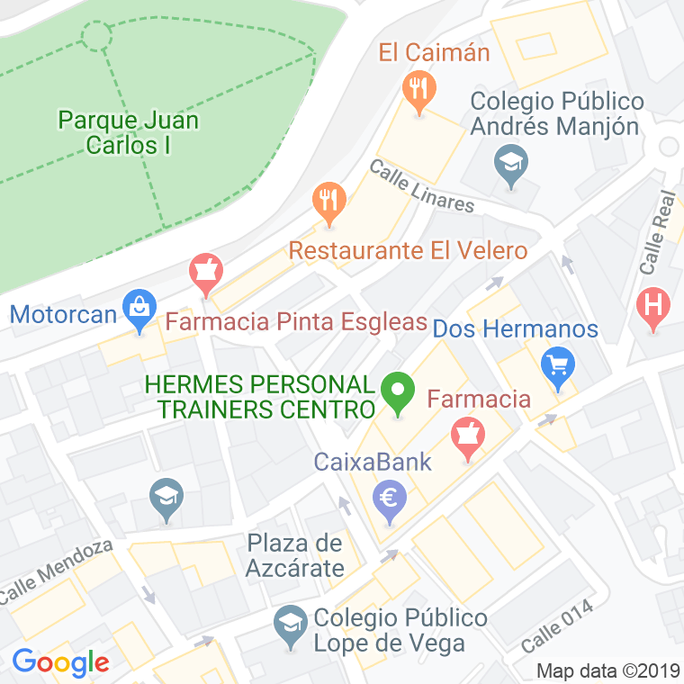 Código Postal calle Alfau, grupo en Ceuta