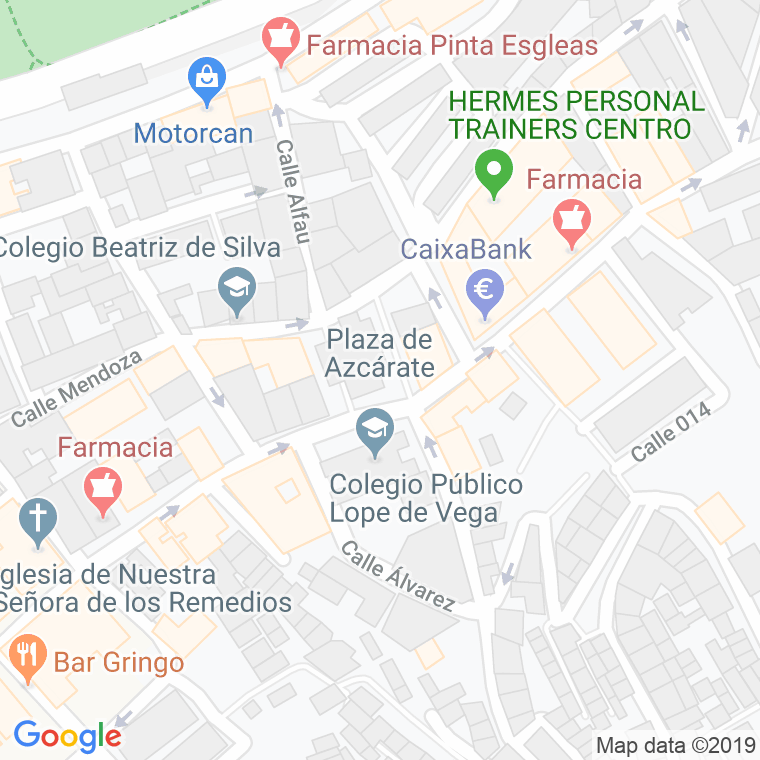 Código Postal calle Azcarate, plaza en Ceuta