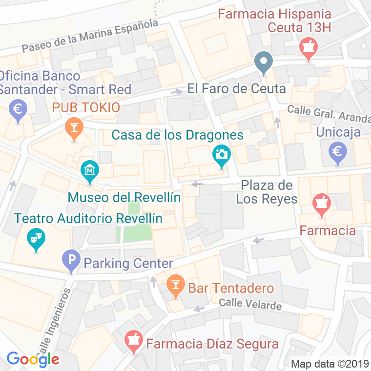 Código Postal calle Camoens en Ceuta