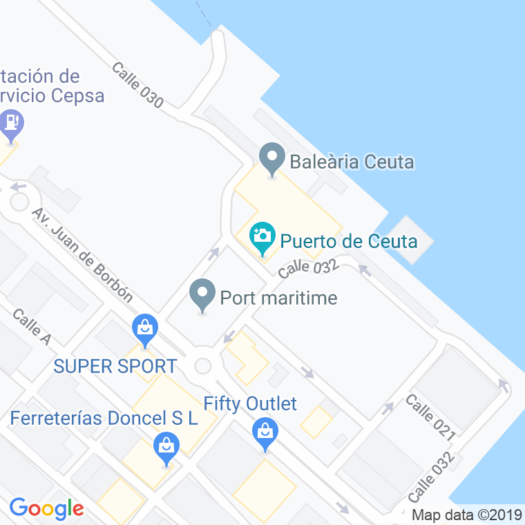 Código Postal calle Cerni, pasaje en Ceuta