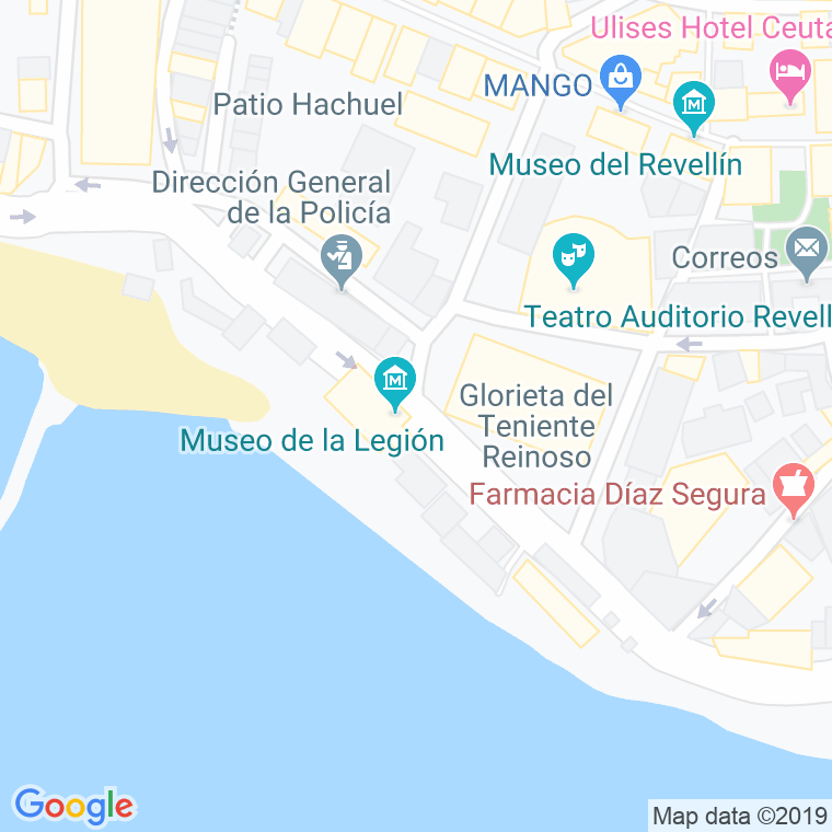 Código Postal calle Dean Navarro Acuña en Ceuta