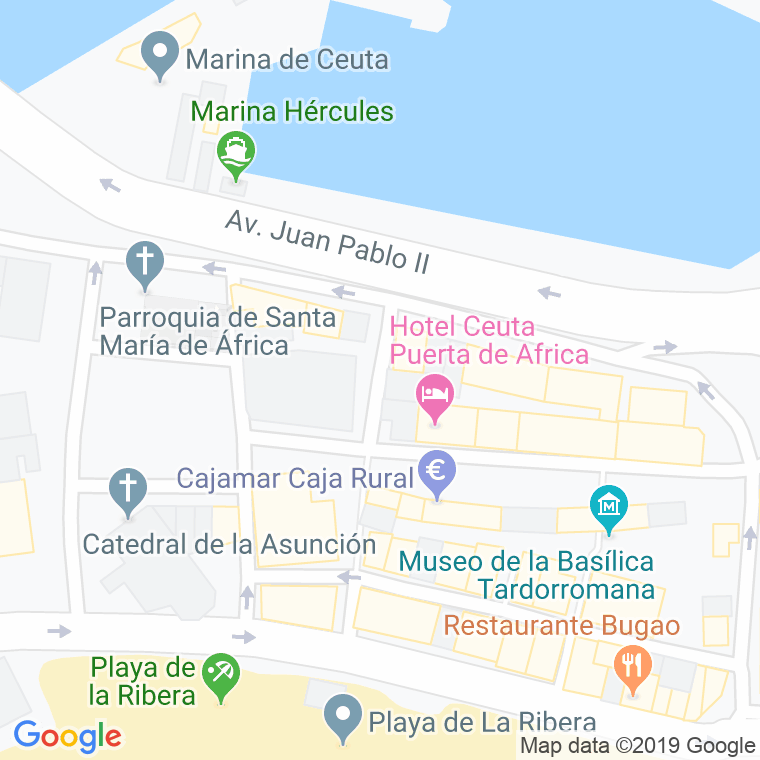 Código Postal calle Gomez Marcelo en Ceuta