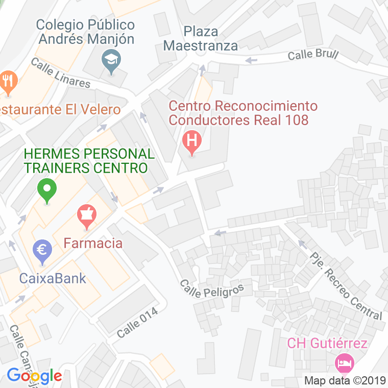 Código Postal calle Isidoro Martinez en Ceuta