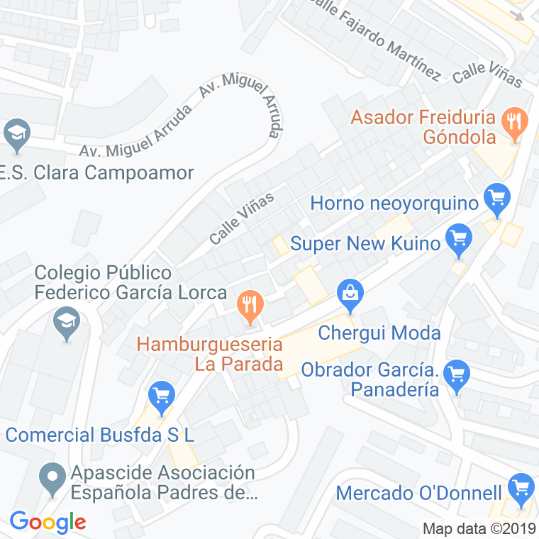 Código Postal calle Andalucia en Ceuta