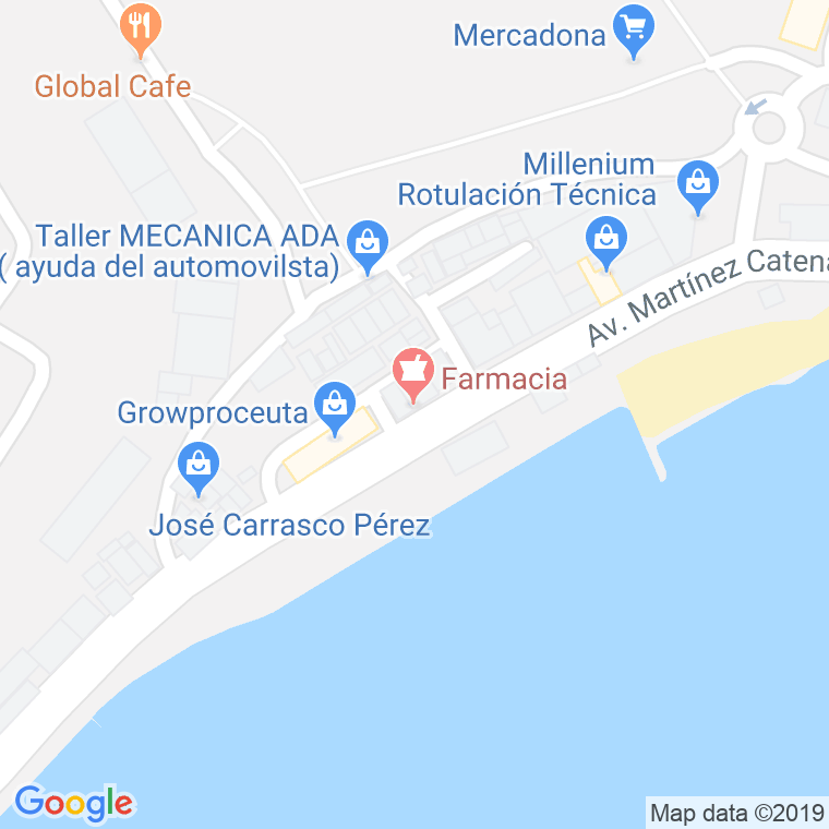 Código Postal calle Barriada Almadraba en Ceuta