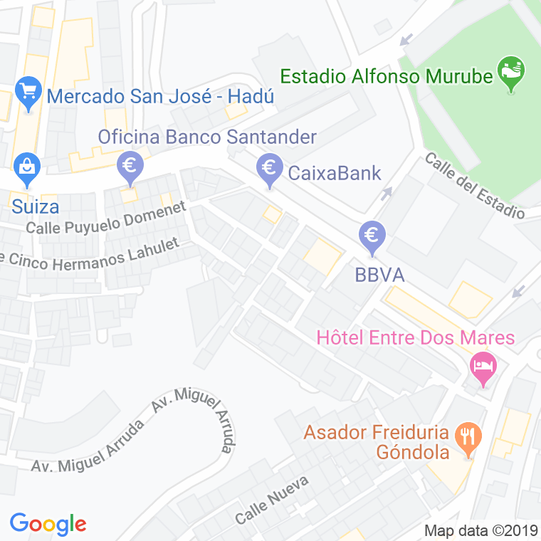 Código Postal calle Cachinero Reina en Ceuta