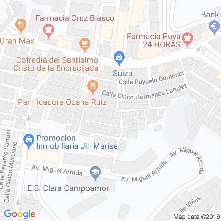 Código Postal calle Castillo Hidalgo en Ceuta