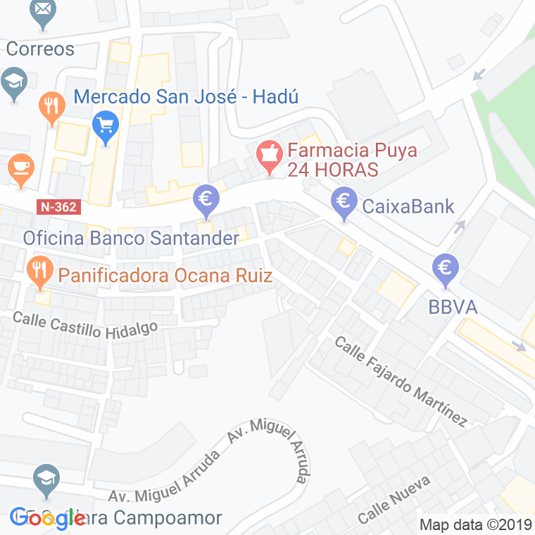 Código Postal calle Comandante De La Rubia en Ceuta