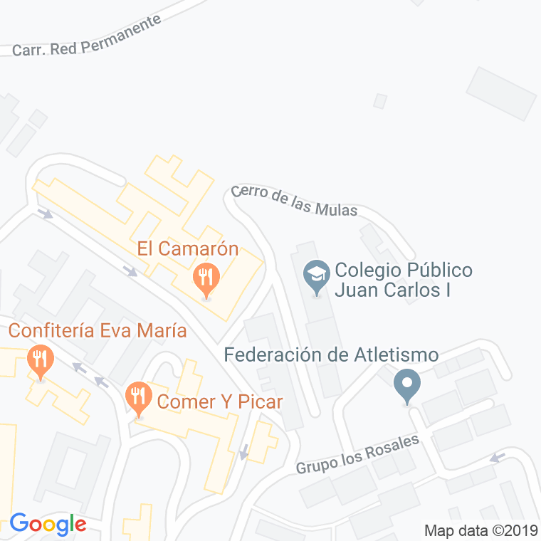 Código Postal calle Cerro Mulas en Ceuta