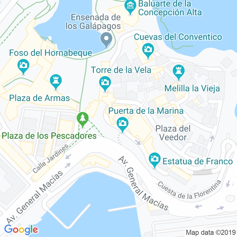 Código Postal calle Algibes, plaza en Melilla