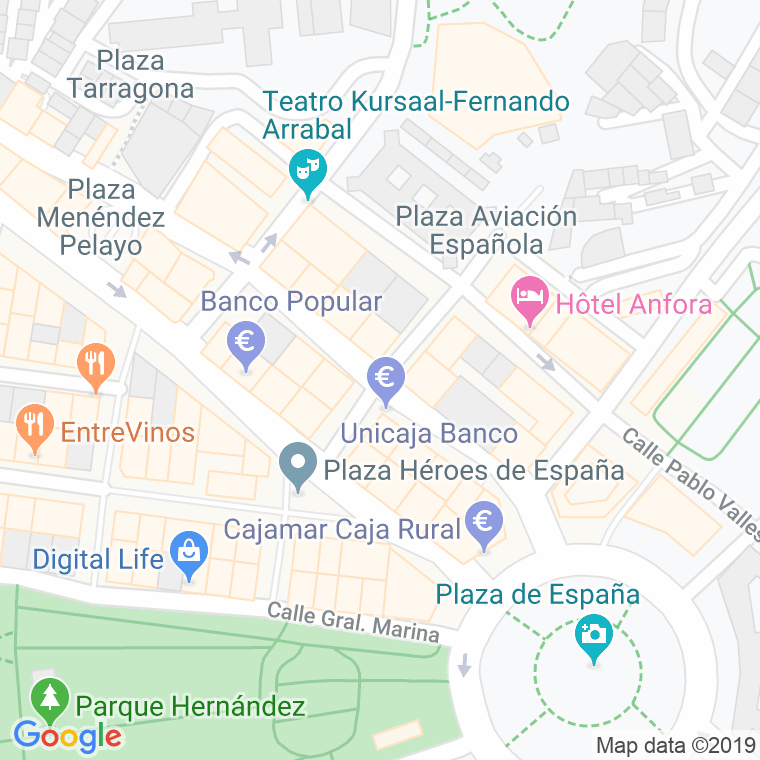 Código Postal calle Ejercito Español en Melilla