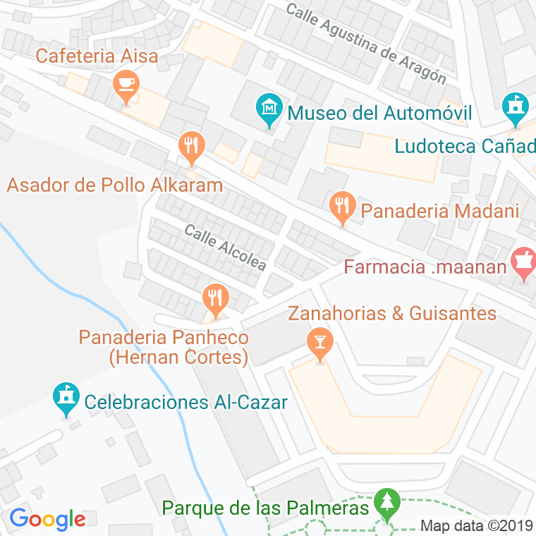 Código Postal calle Alcolea en Melilla