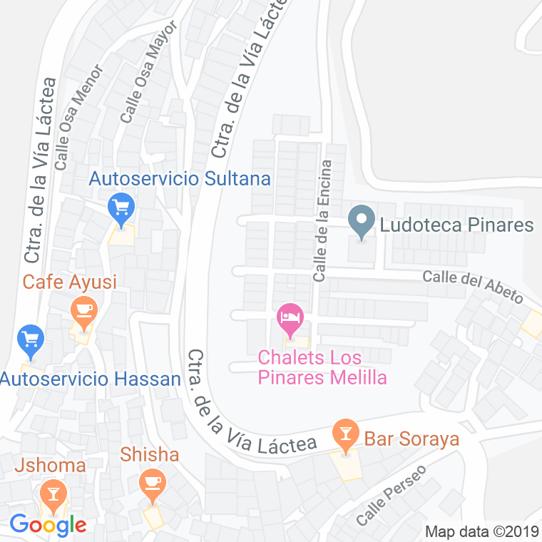 Código Postal calle Granado, Del en Melilla