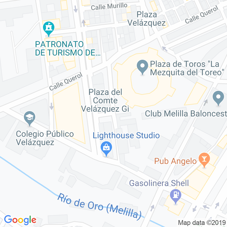 Código Postal calle General Millan Astray en Melilla