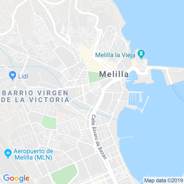 Código Postal calle General Orgaz, grupo en Melilla