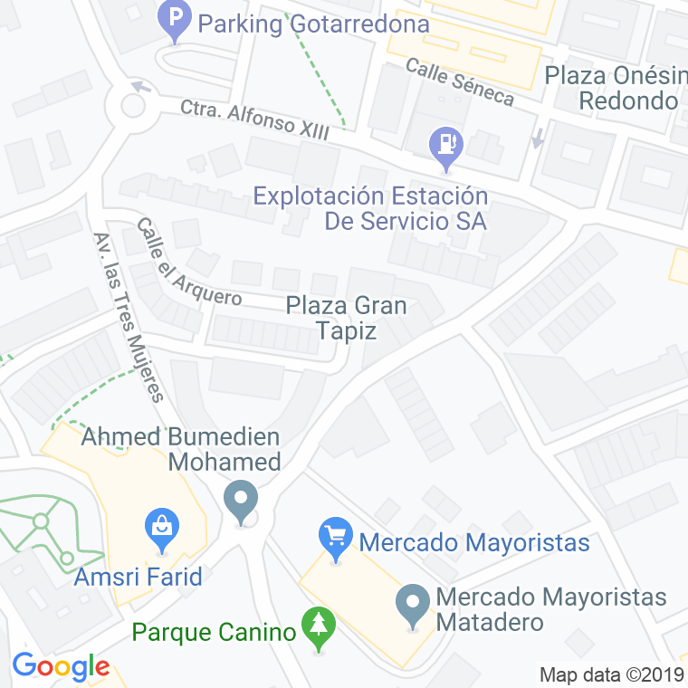 Código Postal calle Grantapiz, plaza en Melilla