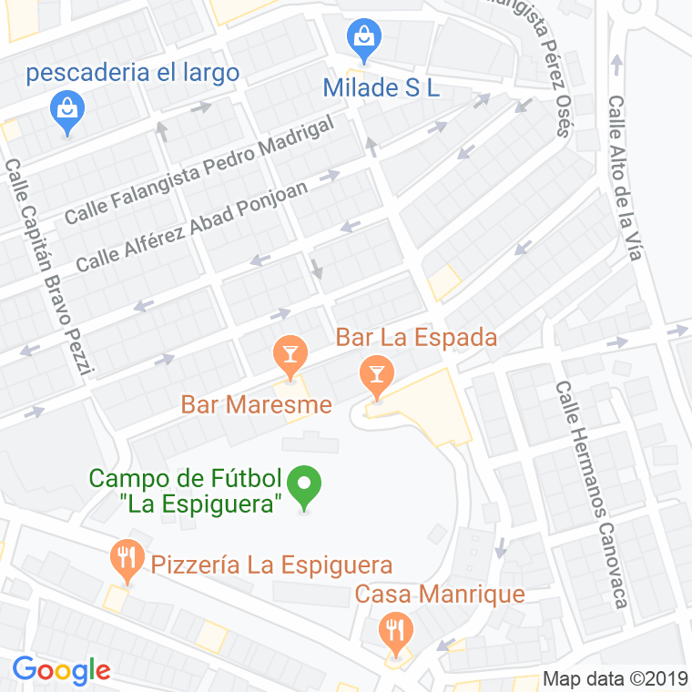 Código Postal calle Hermanos Miranda en Melilla