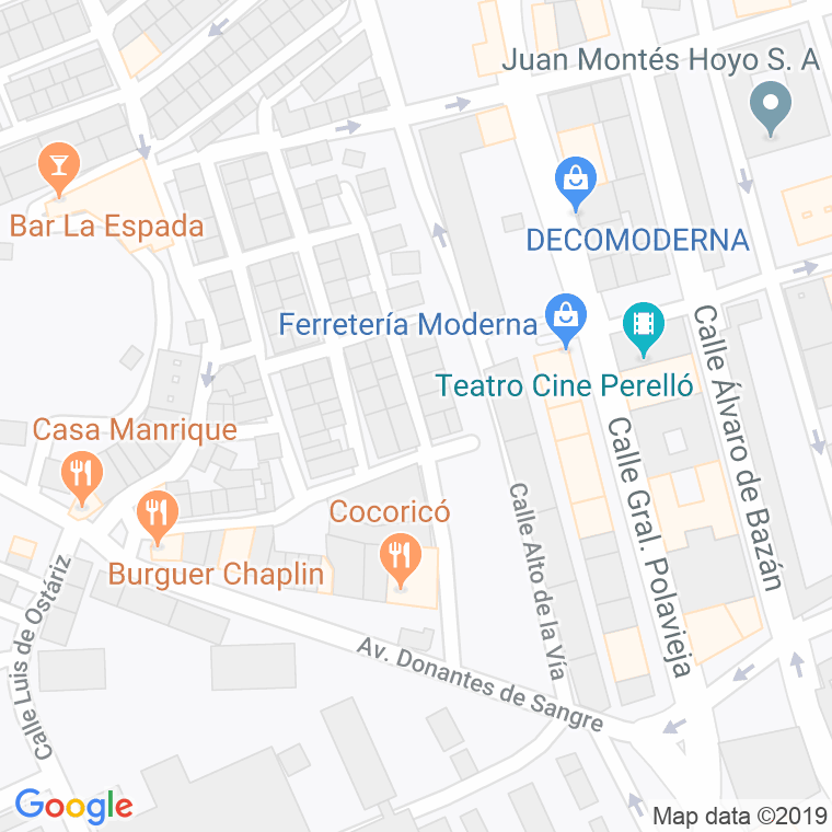 Código Postal calle Hermanos Troncoso en Melilla