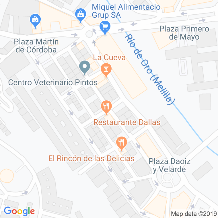 Código Postal calle Juan De Lara en Melilla