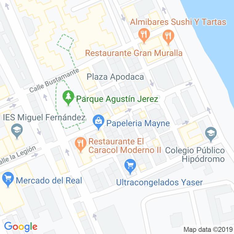 Código Postal calle Mendez Nuñez en Melilla